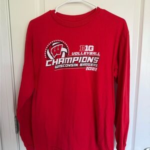 Wisconsin Badgers Red Long Sleeve Tee